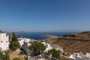 White House with Mediterranean Sea View near Camel Beach in Bodrum
